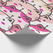 Cat Pattern Funny Colorful Pets Animals Cadeaupapier (Hoek)