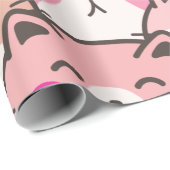 Cat Pattern Funny Colorful Pets Animals Cadeaupapier (Rol Hoek)