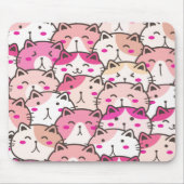 Cat Pattern Funny Colorful Pets Animals Muismat (Voorkant)