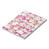Cat Pattern Funny Colorful Pets Animals Notitieblok (Linkerzijde)