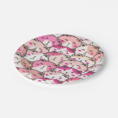 Cat Pattern Funny Colorful Pets Animals Papieren Bordje (Gekanteld)