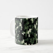 Cat Pattern Green Camouflage Koffiemok (Voorkant links)