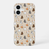 Cat Pattern iPhone Case iPhone 16 Hoesje (Achterkant)