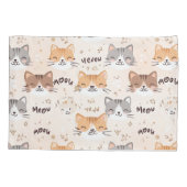 Cat Pattern Kussensloop (Achterkant)