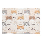 Cat Pattern Kussensloop (Voorkant)