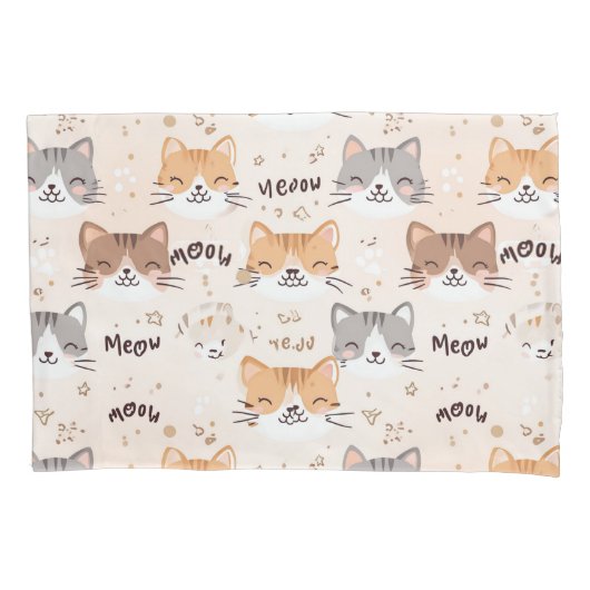 Cat Pattern Kussensloop (Voorkant)
