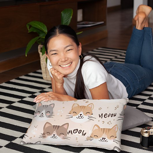 Cat Pattern Kussensloop