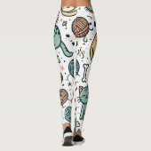 Cat Pattern Leggings voor Cat Lovers (Achterkant)