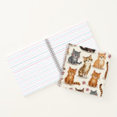 Cat Pattern Square-Notitieblok Notitieboek (Binnen)