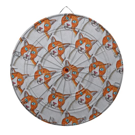 Cat patterned Dartboard Dartbord (Voorkant)