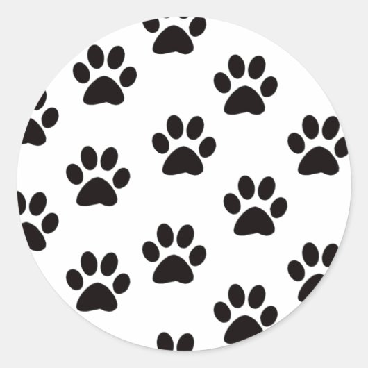 Cat Paw drukt Stickers af (Voorkant)