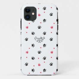 Cat Paw en Hart Telefoonhoes Case-Mate iPhone Case