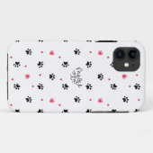 Cat Paw en Hart Telefoonhoes Case-Mate iPhone Case (Achterkant (horizontaal))