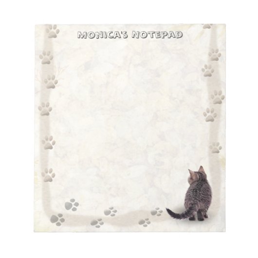 Cat Paw-Lijst Notitieblok (Voorkant)