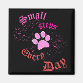 Cat Paw Magnet | Kleine stappen elke dag (Voorkant)