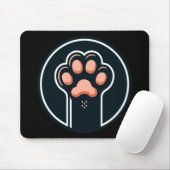 Cat paw on a mouse pad muismat (Met muis)