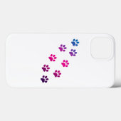 Cat Paw Pattern Pink Blue Paars Case-Mate iPhone Case (Achterkant (horizontaal))
