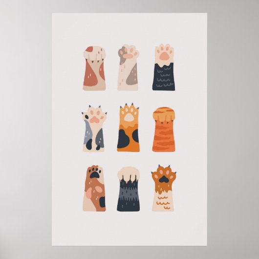 Cat Paw-Poster Poster (Voorkant)