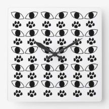 Cat Paw Print Black en White