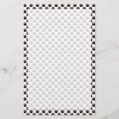 Cat Paw Print Patroon Briefpapier (Voorkant)