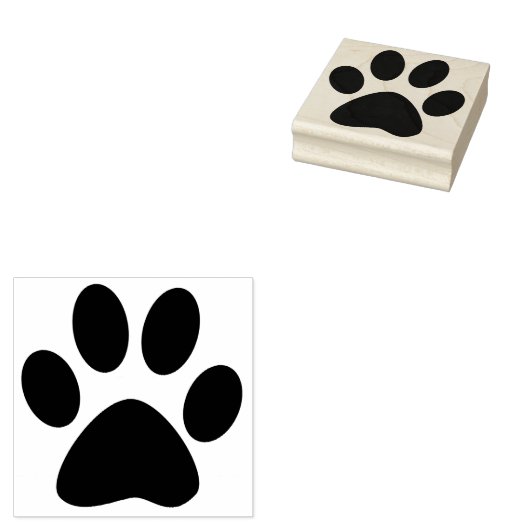 Cat Paw Print - Rubberstempel (Gestempeld)