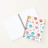 Cat Paw Print Spiraalvormig Notitieboek (Binnen)