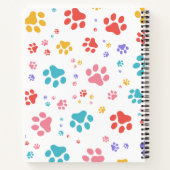 Cat Paw Print Spiraalvormig Notitieboek (Achterkant)