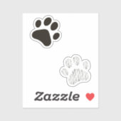 Cat Paw Print Sticker Pack  (Vel)