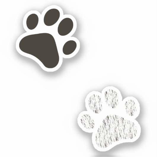 Cat Paw Print Sticker Pack  (Voorkant)