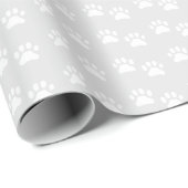 Cat Paw Print Wrapping Papier (Rol Hoek)