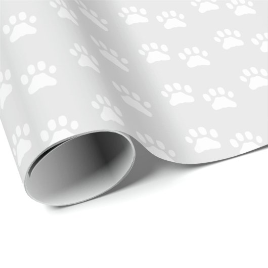 Cat Paw Print Wrapping Papier (Rol Hoek)