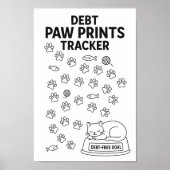 Cat Paw Prints Savings Challenge Tracker (Voorkant)