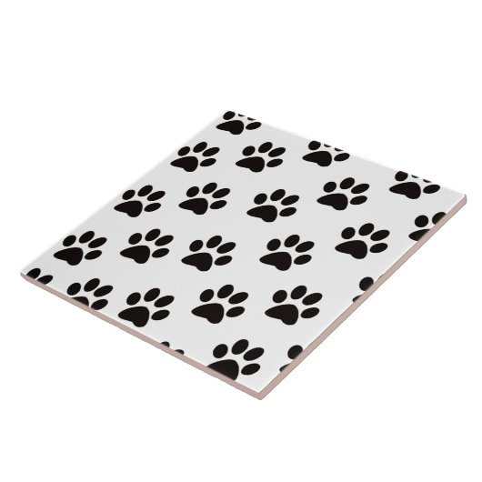 Cat Paw Prints Tegel Tegeltje (Zijkant)