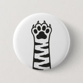 Cat Paw Ronde Button 5,7 Cm (Voorkant)