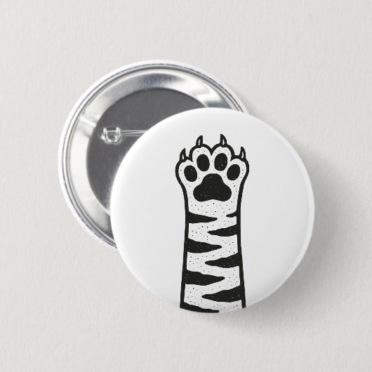 Cat Paw Ronde Button 5,7 Cm (Voorkant /achterkant)