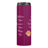 Cat Pawprint Humor Cat Photo Thermosbeker (Achterkant)