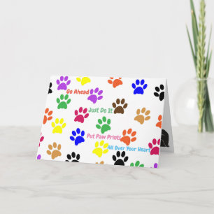Cat Pawprint Kaart