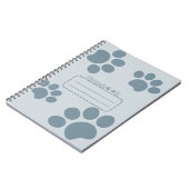 Cat Paws Bluegray Journal notitieboek (Linkerzijde)