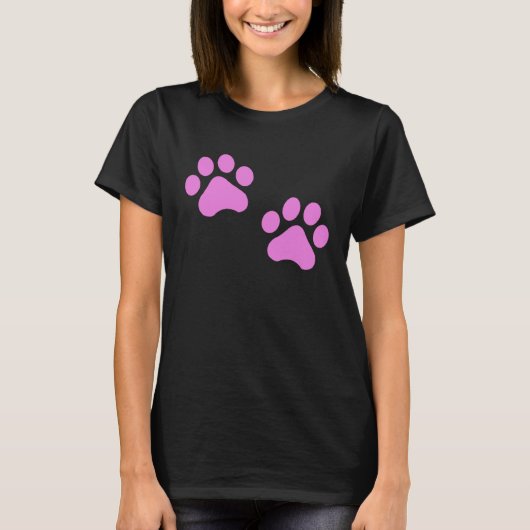 Cat Paws  Girl Woman Cat T-shirt (Voorkant)