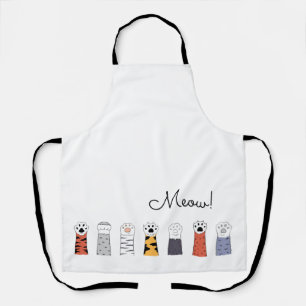 Cat Paws MEOW! Dierenliefhebbers Kleurrijke Katten Schort