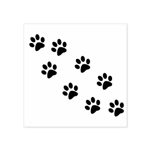 Cat Paws Pattern Cute Rubberstempel (Afrduk)