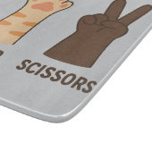Cat Paws Rock Papieren Schaar Snijplank (Hoek)