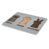 Cat Paws Rock Papieren Schaar Snijplank (Hoek)