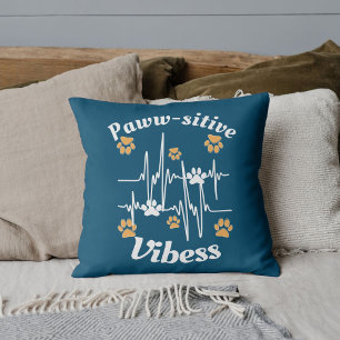 Cat Paws Vibes knuffels op Schattige Modern Funny  Kussen