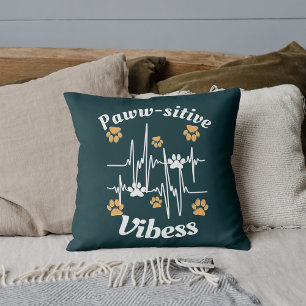 Cat Paws Vibes knuffels op Schattige Modern Funny  Kussen