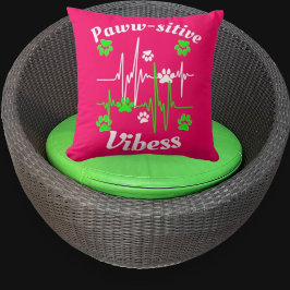 Cat Paws Vibes knuffels op Schattige Modern Funny Kussen