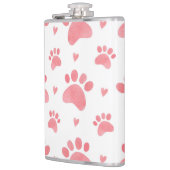 Cat Paws Waterverf Patroon Heupfles (Links)