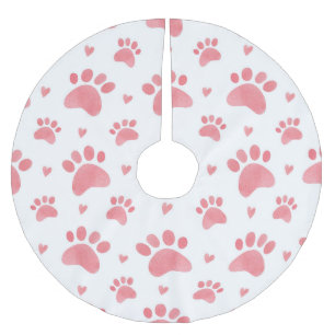 Cat Paws Waterverf Patroon Kerstboom Rok