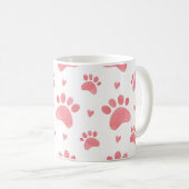 Cat Paws Waterverf Patroon Koffiemok (Voorkant rechts)