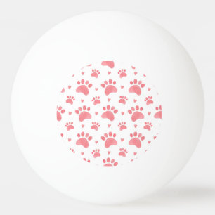 Cat Paws Waterverf Patroon Pingpongbal
